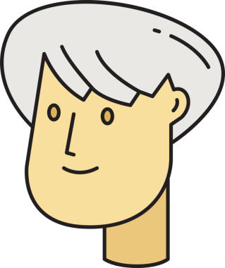 Erkek Yüzlü Avatar İllüstrasyonu