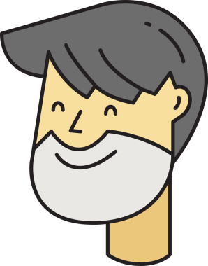 Sakallı Adam Avatar Clipart