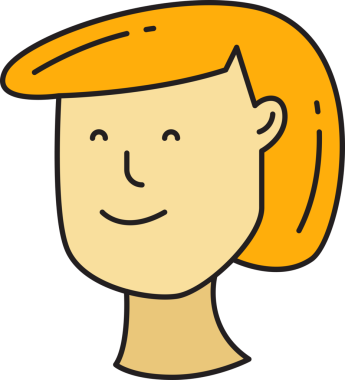 Kadın Yüzü Avatar Clipart