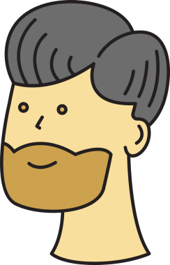 Sakallı Adam Avatar Clipart