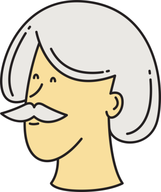 Sakallı Adam Avatar Clipart