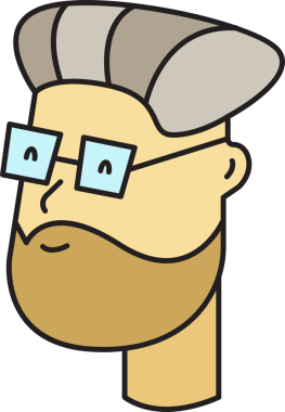 Sakallı Adam Avatar Clipart