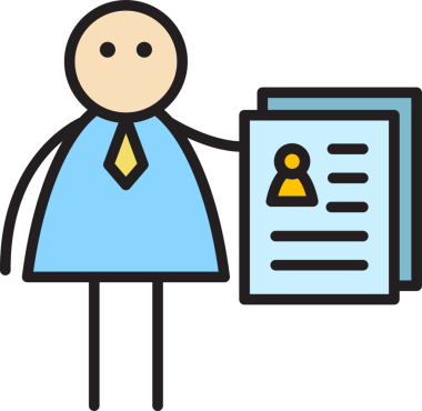 İşadamı İş Bulma Uygulama Çubuğu Figürü