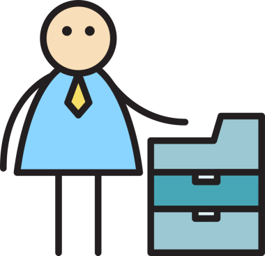 İş adamı ve Kopyalama Makinası Çubuk ŞekliName