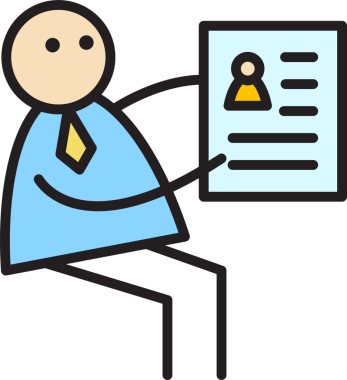 İş Adamı İş Gönderme Uygulama Çubuğu Figürü