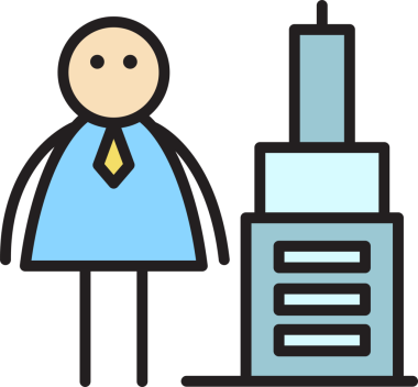 İşadamı ve Ofis Kulesi Yapıştırıcısı