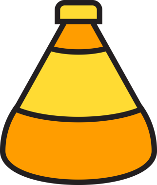 Şişe Paketleme Simgesi İllüstrasyonu