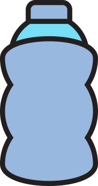 Şişe Paketleme Simgesi İllüstrasyonu