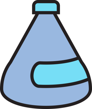 Şişe Paketleme Simgesi İllüstrasyonu