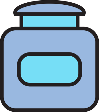 Şişe Paketleme Simgesi İllüstrasyonu