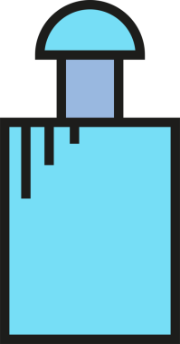 Şişe Paketleme Simgesi İllüstrasyonu