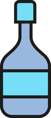 Şişe Paketleme Simgesi İllüstrasyonu