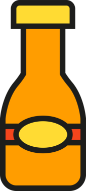 Şişe Paketleme Simgesi İllüstrasyonu