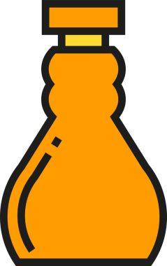 Şişe Paketleme Simgesi İllüstrasyonu