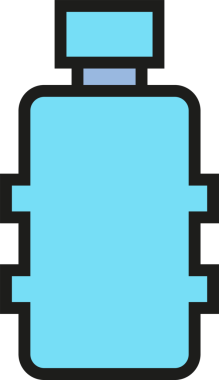 Şişe Paketleme Simgesi İllüstrasyonu