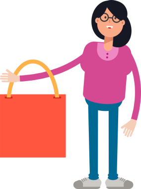 Kadın Çizgi Film Karakteri Clipart