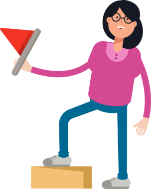 Kadın Çizgi Film Karakteri Clipart