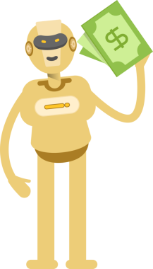 İnsansı Robot Karakteri Clipart