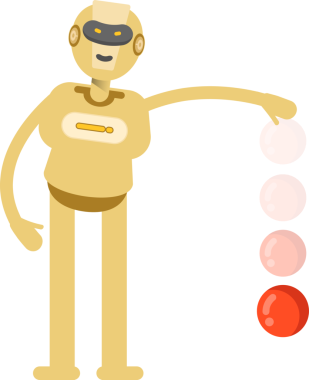 İnsansı Robot Karakteri Clipart