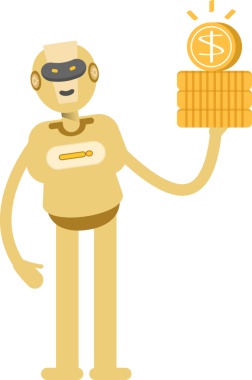 İnsansı Robot Karakteri Clipart