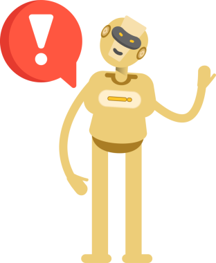 İnsansı Robot Karakteri Clipart