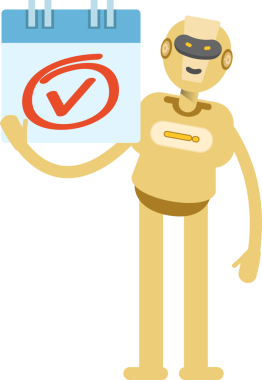 İnsansı Robot Karakteri Clipart