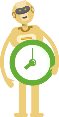 İnsansı Robot Karakteri Clipart