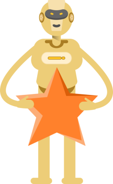 İnsansı Robot Karakteri Clipart