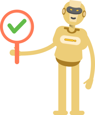 İnsansı Robot Karakteri Clipart