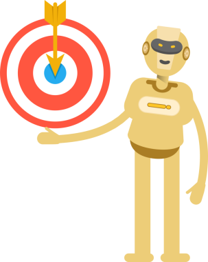 İnsansı Robot Karakteri Clipart