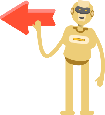 İnsansı Robot Karakteri Clipart