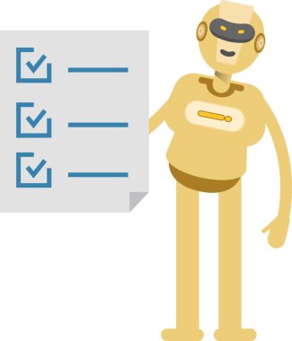 İnsansı Robot Karakteri Clipart