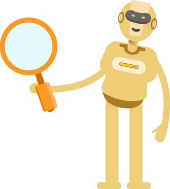 İnsansı Robot Karakteri Clipart