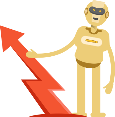 İnsansı Robot Karakteri Clipart