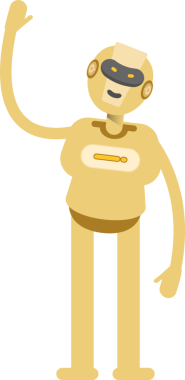 İnsansı Robot Karakteri Clipart