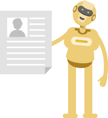 İnsansı Robot Karakteri Clipart