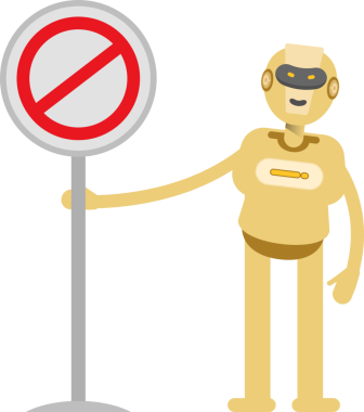 İnsansı Robot Karakteri Clipart