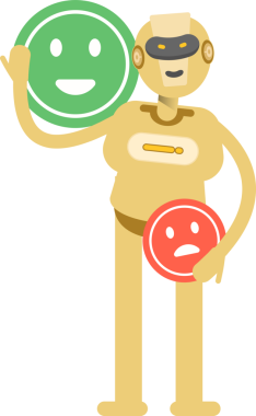 İnsansı Robot Karakteri Clipart