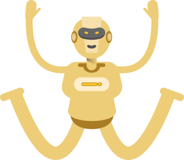 İnsansı Robot Karakteri Clipart