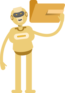 İnsansı Robot Karakteri Clipart