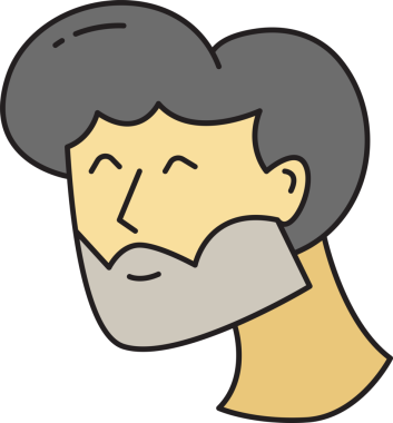 Sakallı Adam Yüzü Çizimi