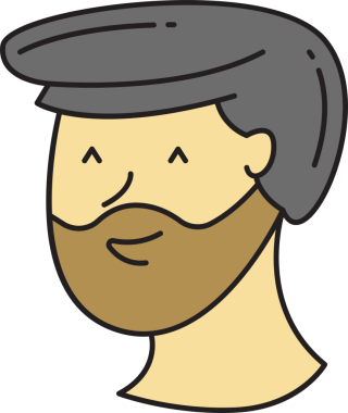 Sakallı Adam Yüzü Çizimi