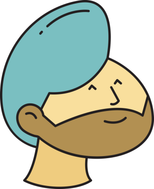 Sakallı Adam Yüzü Çizimi