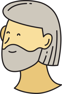 Sakallı Adam Yüzü Çizimi