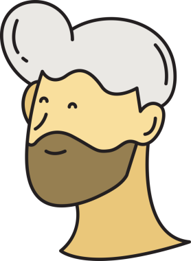 Sakallı Adam Yüzü Çizimi