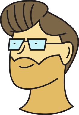 Sakallı Adam Yüzü Çizimi