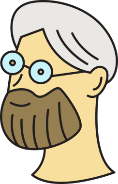 Sakallı Adam Yüzü Çizimi