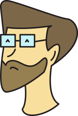 Sakallı Adam Yüzü Çizimi