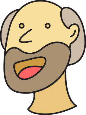 Yaşlı Adam Avatar Çizgi Roman Biçimi