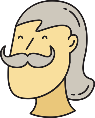 Yaşlı Adam Avatar Çizgi Roman Biçimi